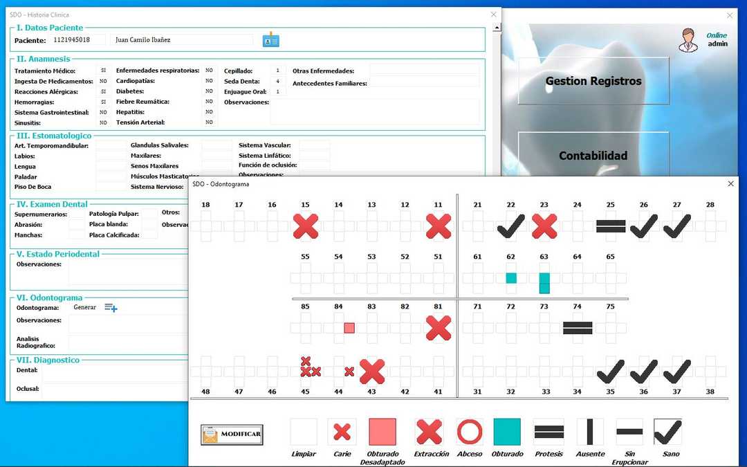 Sistema de odontologia